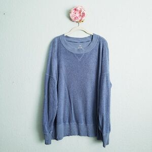 Aerie Blue Cozy Good Sweater